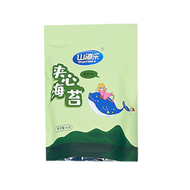 Moss cute sesame sandwich seaweed canned casual snacks wholesale pregnant women and children large seaweed sandwich crisp 30g