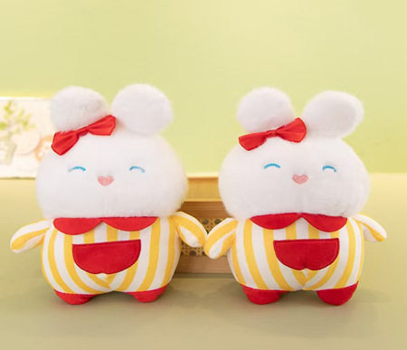 毛绒玩具批发八寸抓娃娃流量款公仔结婚抛洒互动玩偶婚礼娃娃批发