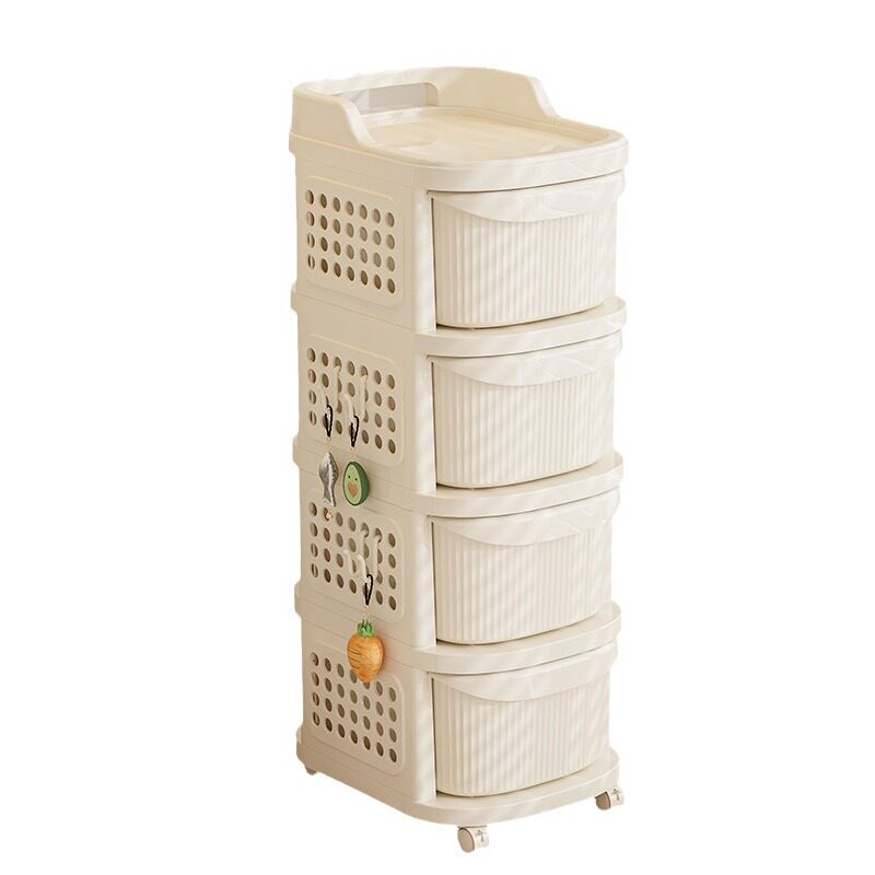 Small Cart Snack Storage Rack Baby Products Layered Rack Drawer Storage Storage Cabinet Living Room Toy Storage Rack