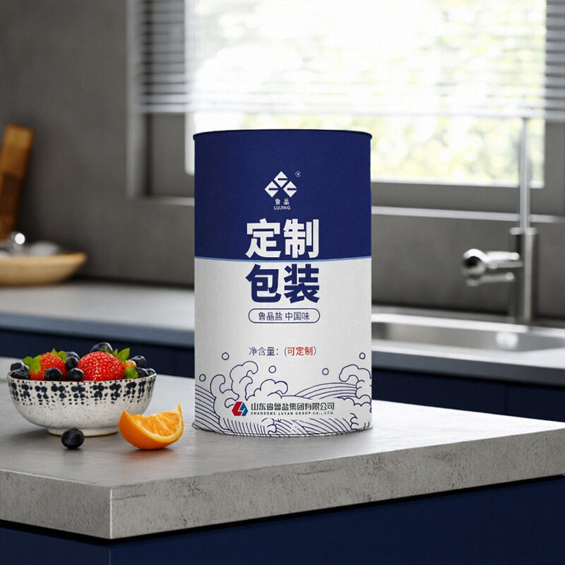 State-Owned Enterprise Direct-Operated Lujing Edible Salt Canned Production Catering Foreign Trade Export Wholesale Edible Salt Condiment Salt Jar