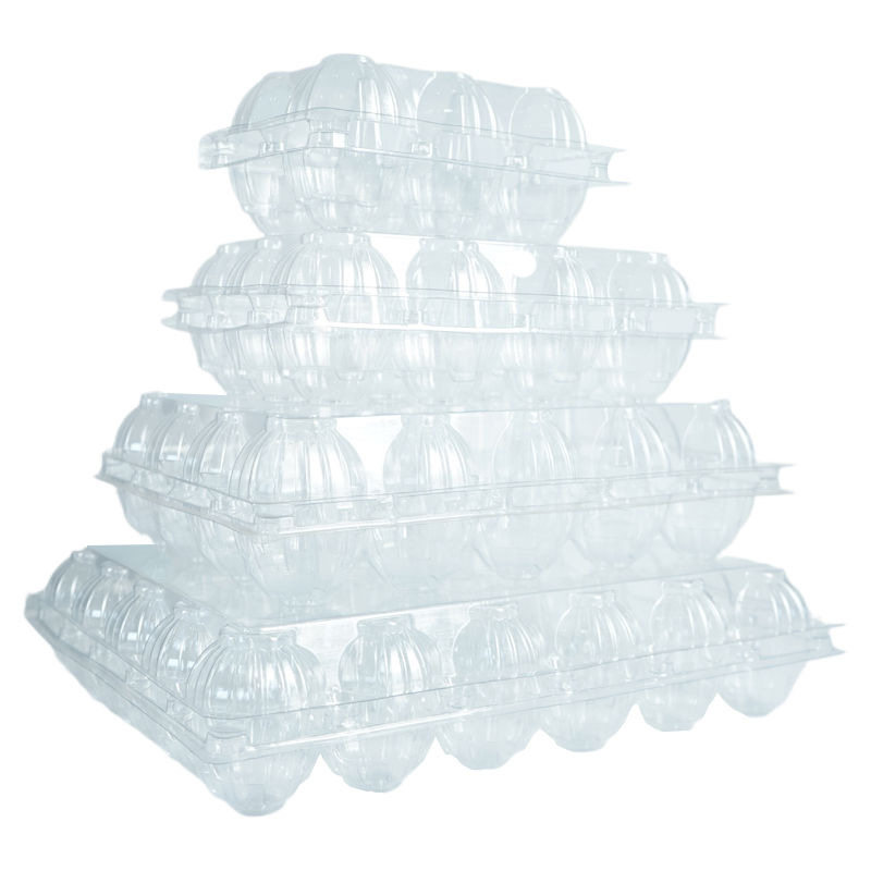 Transparent Disposable Plastic Duck Egg Tray, Pressure-Resistant, Shock-Proof, Thickened, Large Preserved Egg Vacuum-Packed Salted Duck Egg Packaging Box, Free Shipping