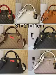 Gs New Foreign Trade Printed Solid Color Pendant Handbag Crossbody Women's Bag Large Capacity High-Value Forest Style Lightweight Shopping