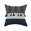 Cross-border Bohemian Ethnic Style Pillow Cushion Cover Blue Tassel Pillow Cover Sofa Pillow Cover