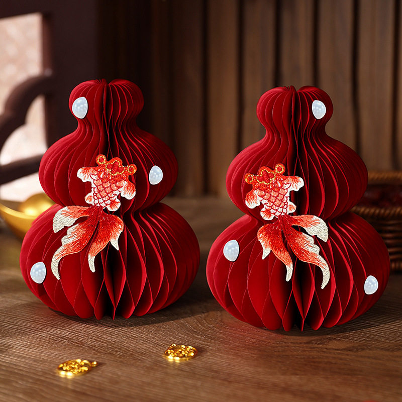 Housewarming Decorations for New Home Moving Ceremony Supplies Living Room Tabletop Three-Dimensional Gourd Ornaments