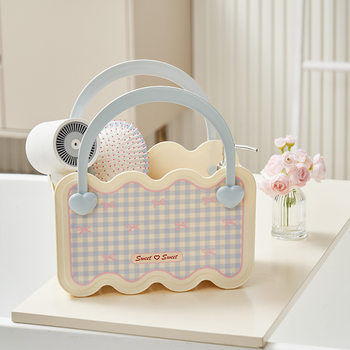 Bath Basket for Home Use, Cute and Girly, Large Capacity for Dormitory, Toiletries Storage, Student Shower Tote Basket