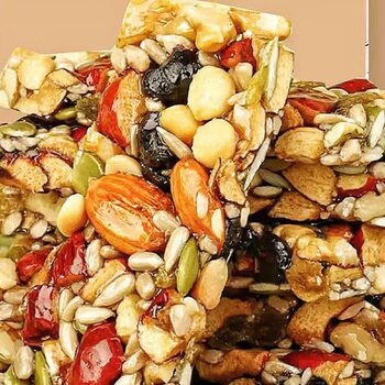 Eight Treasures Hand-Cut Cake Nuts 220G/Bag Internet-Famous Popular Snack Xinjiang Style Pastry Wholesale Dried Fruit