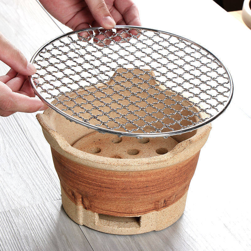 Carbon Stove, Old-Fashioned Charcoal Barbecue Stove, Clay Mud Household Outdoor Barbecue Small Stove, Hot Pot, Side Stove, Grilled Jueqin