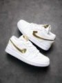 Aj1 pure original—white gold
