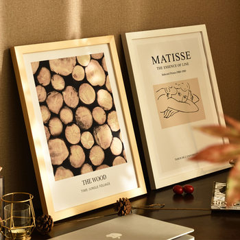 Solid Wood Photo Frame Photo Wall Engraved Square Picture Frame Custom-Made Wooden Frame with Logo Processing and Creative Customization