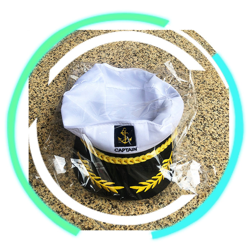 欧美白色海军帽男跨境外贸船长水手帽户外遮阳亚马逊爆款帽子