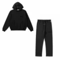 Black hoodie + straight-leg pants set