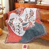Cross-Border Foreign Trade Independent Station Amazon Jacquard Decorative Tapestry Cotton Blanket Office Sofa Cover Blanket Factory Ready Stock