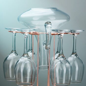 Red Wine Decanter Stand Integrated Iron Art Wine Glass Rack Upside-Down Home Wine Cabinet Storage Ornament Decoration