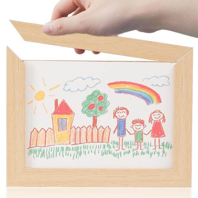 Cross-Border E-Commerce Detachable Magnetic Handmade Photo Frame Kidsren's Art Painting Storage Multi-Functional Frame A5A4A3