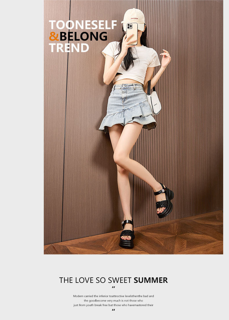 Dép sandal nữ quai chữ V đế TPU mềm mại — Trắng, Hồng, Đen chi tiết 11
