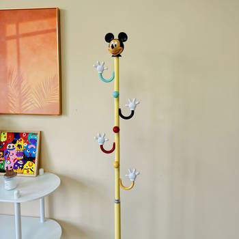 Mickey Floor-Standing Coat Rack for Kidsren's Home Multi-Functional Entrance Coat Rack for Bedroom and Living Room, Small and Does Not Take up Space