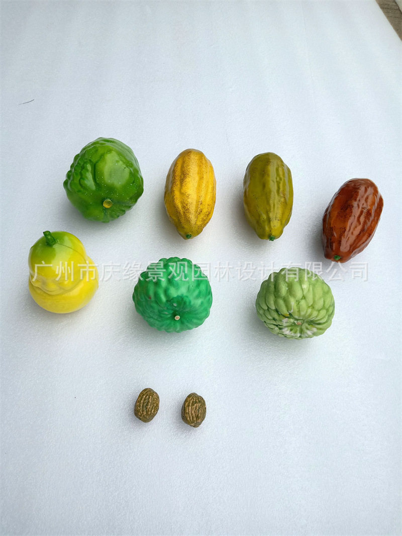 Simulated Cocoa Fruit Model Cocoa Tree Coffee Shop Display Props Artificial Fruit Ornaments Photography Props Coffee Beans