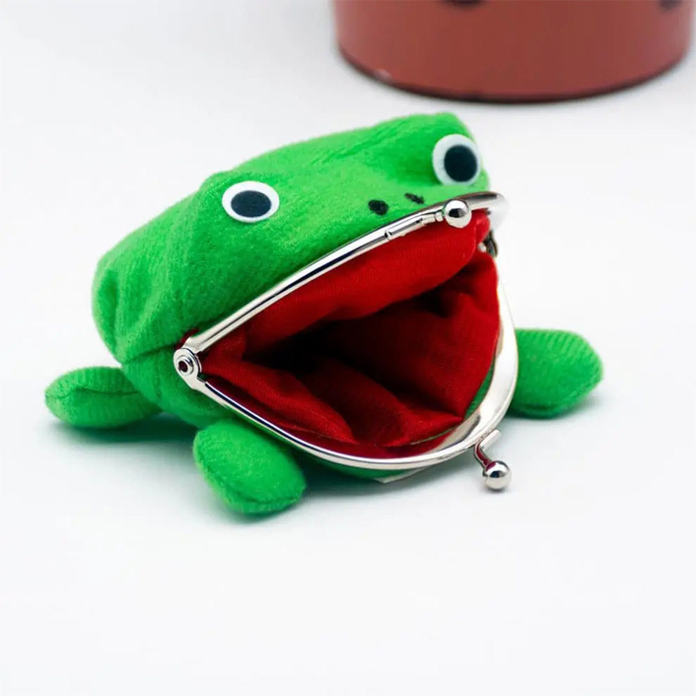 COS Anime Little Frog Wallet Plush Toy Ninja Peripheral Naruto Frog Wallet Frog Wallet
