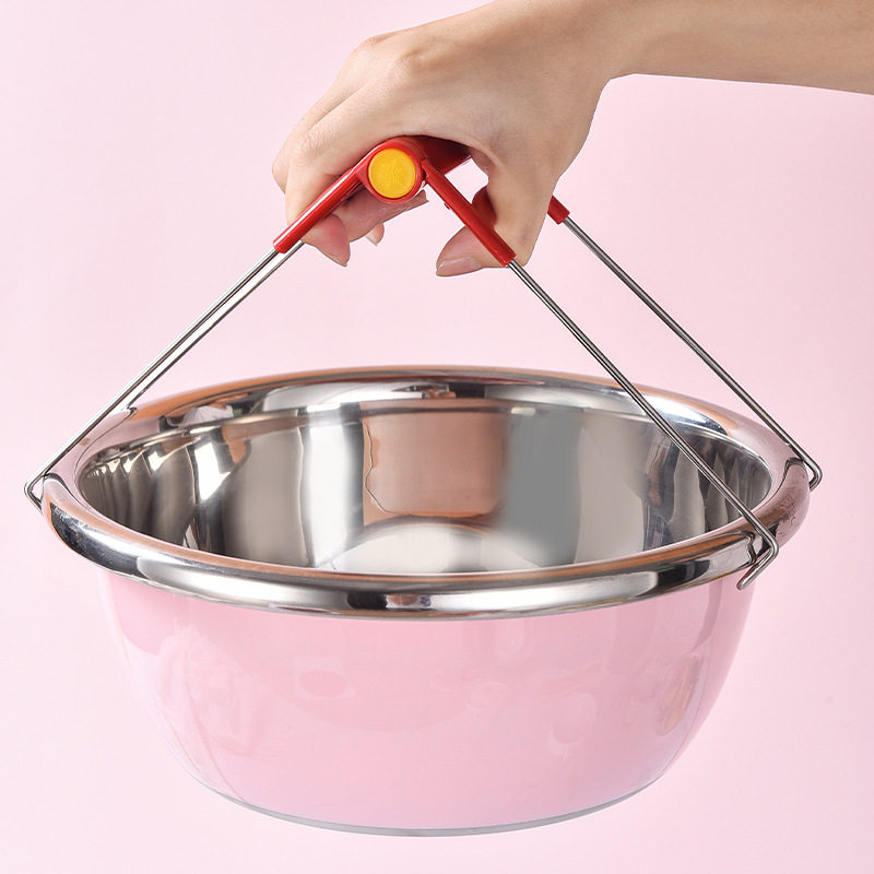 Manufacturer's In-Stock Stainless Steel Dish Clamp, Creative Trapezoidal Plate Holder, Kitchen Tool, Bowl Clamp, Dish Clamp