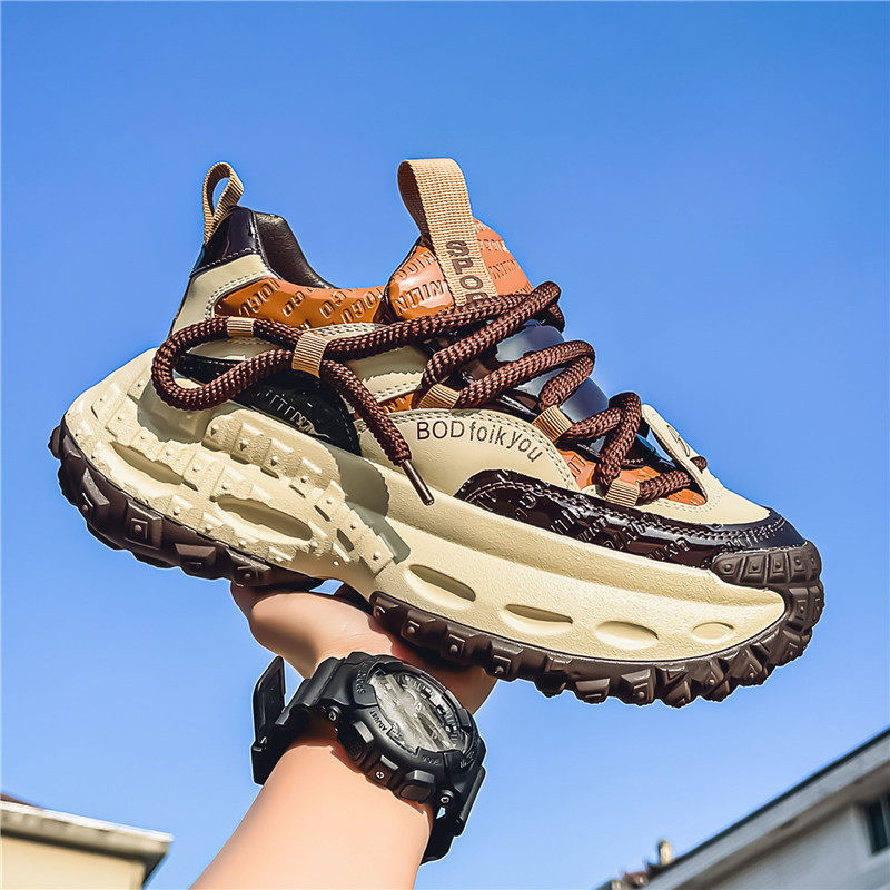 Men's Chunky Sneakers Casual Sport Shoes - Brown