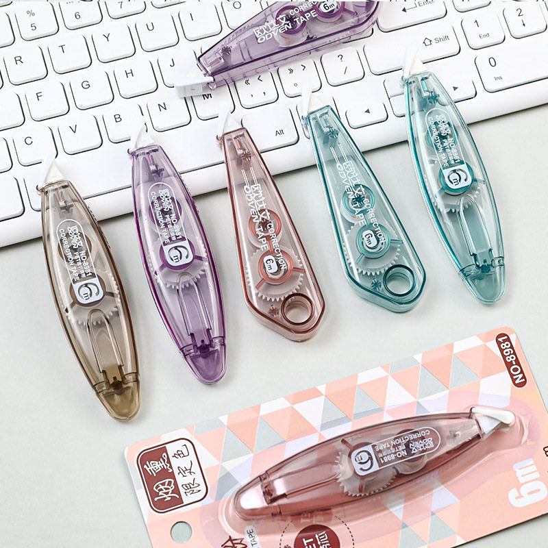 Smoked Series Correction Tape Office and School Supplies Correction Tape Student Examination Correction Transparent Correction Tape 6 m in