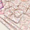 Popular Tulip Cat Wrapping Paper Original Ins Style High-Looking Large Size Holiday Gift Wrapping Material