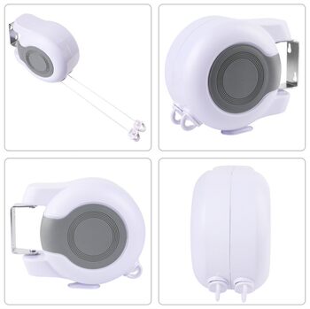 Amazon Thickeneded Double-Line Windproof 26 Plastic Telescopic Clothesline 13m Rotator Clothes Drying Hot Sale