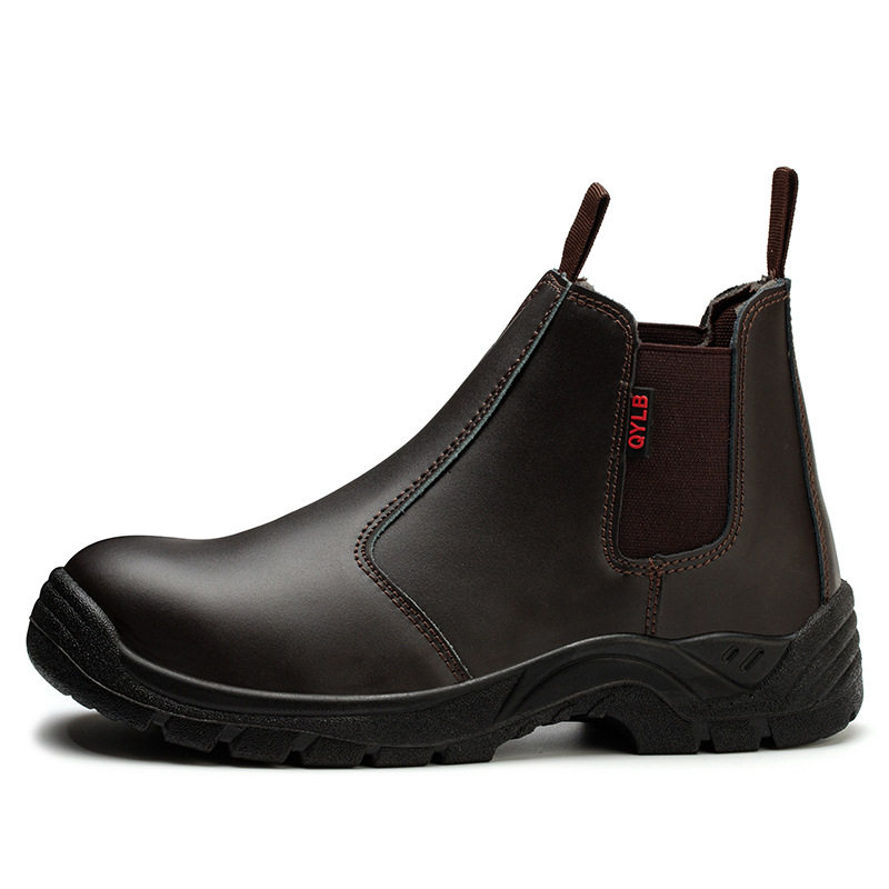 labor protection boots double density PU outsole lightweight comfortable oil resistant short boots
