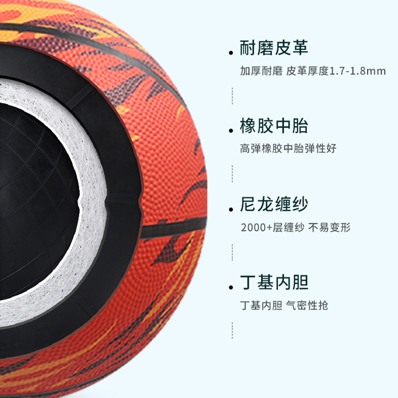 Basketball Factory Wholesale Children's Training Basketball for Primary and Secondary School Students Pu Moisture-Absorbing Rubber Kids' Basketball for High School Entrance Exam 7 Moisture-Absorbing Non-Slip