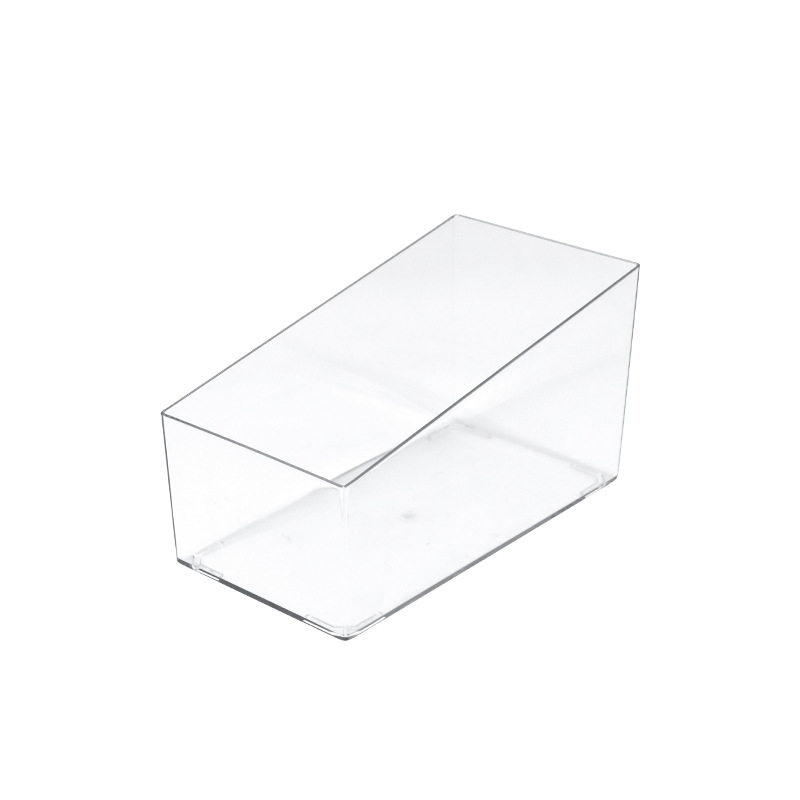 Oblique storage box transparent refrigerator shelf display supermarket display display box medical storage box finishing box medicine box