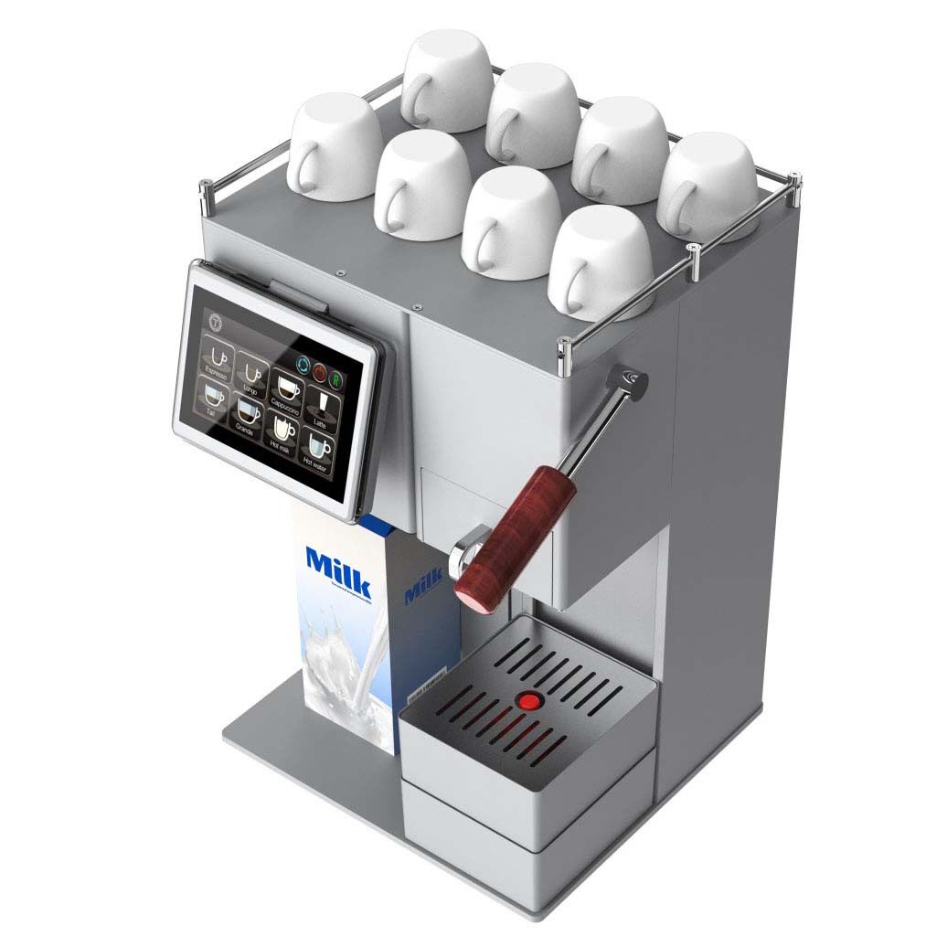 Cross-Border Supply Italian Espresso Capsule Coffee Machine with Milk Foaming High-Pressure Extraction Multi-Function Display Coffee Machine