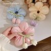 Spring and summer sweet lace large intestine hair ring 2025 new elegant high-end feeling large ball hair rope hair accessories