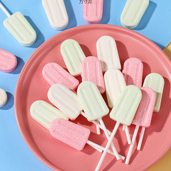 Ice Cream Milk Lollipop Prebiotic Cartoon Children's Coconut Milk Lollipop Internet-Famous Milk Candy Leisure Snack Wholesale Factory