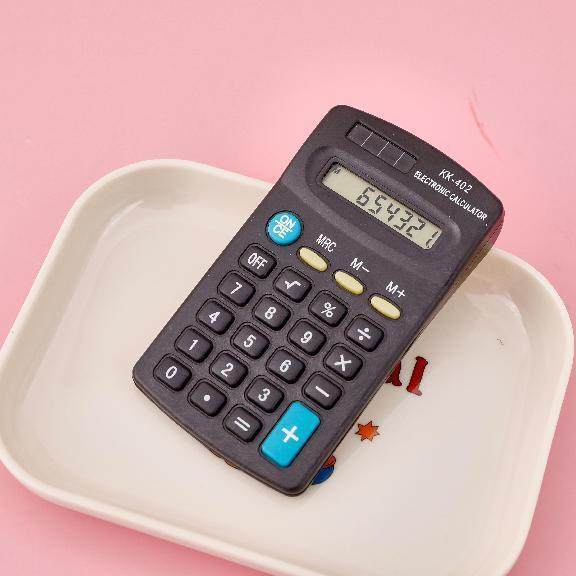 迷你便携计算器 402学生计算器 8位电子计算机便携式多功能