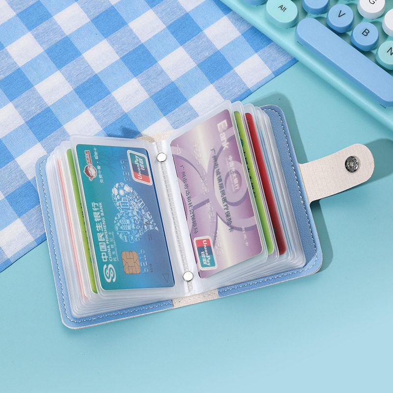 Foreign Trade Hot-Selling Cartoon Card Holder for Women, Large Capacity Driver's License and Bank Card Storage Bag, Anti-Degaussing Multi-Card Slot Card Holder Pu