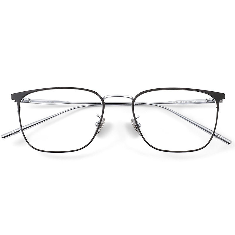 Ultra-light myopia frame men's titanium frame business retro leisure anti-blue light flat light Danyang frame wholesale 30020