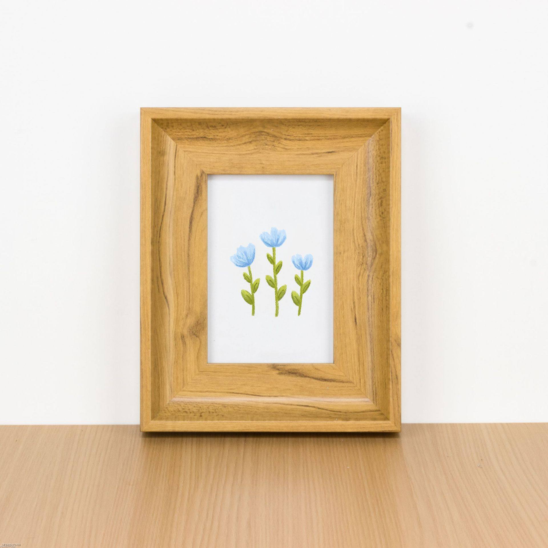 Retro Photo Frame Wide and Thick 7inch A4 Walnut Color Picture Frame Calligraphy Table 6 Inches 8 Inches 10inch 12inch Wood Grain Outer Frame