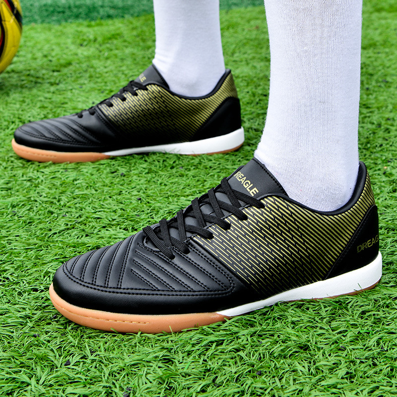 Giày bóng đá nam cổ thấp đinh gãy tập luyện thi đấu size 38-45 — DR07 đinh gãy đen trắng, DR07 đinh gãy vàng đen