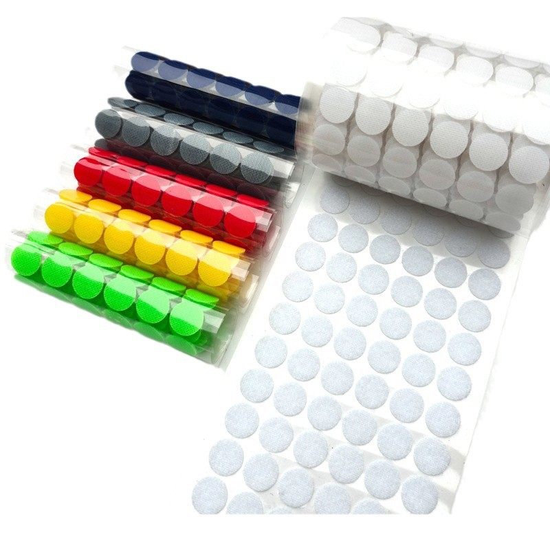 Colorful Toy Adhesive Round Velcro Handmade DIY Punch Strong Adhesive Self-Adhesive Quiet Book Dot Velcro