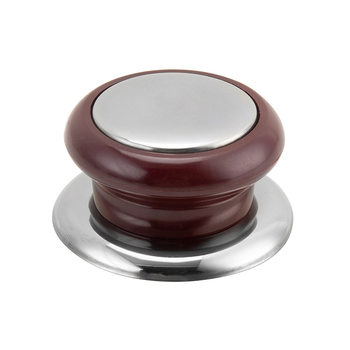 Red stainless steel cover top bead universal anti-scald pot cover handle cap handle replaceable pot button