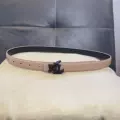 2.5cm apricot black buckle