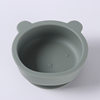 Baby silicone food supplement bowl food grade silicone spoon Fork children learn to eat bowl baby snail sucker Bowl suit