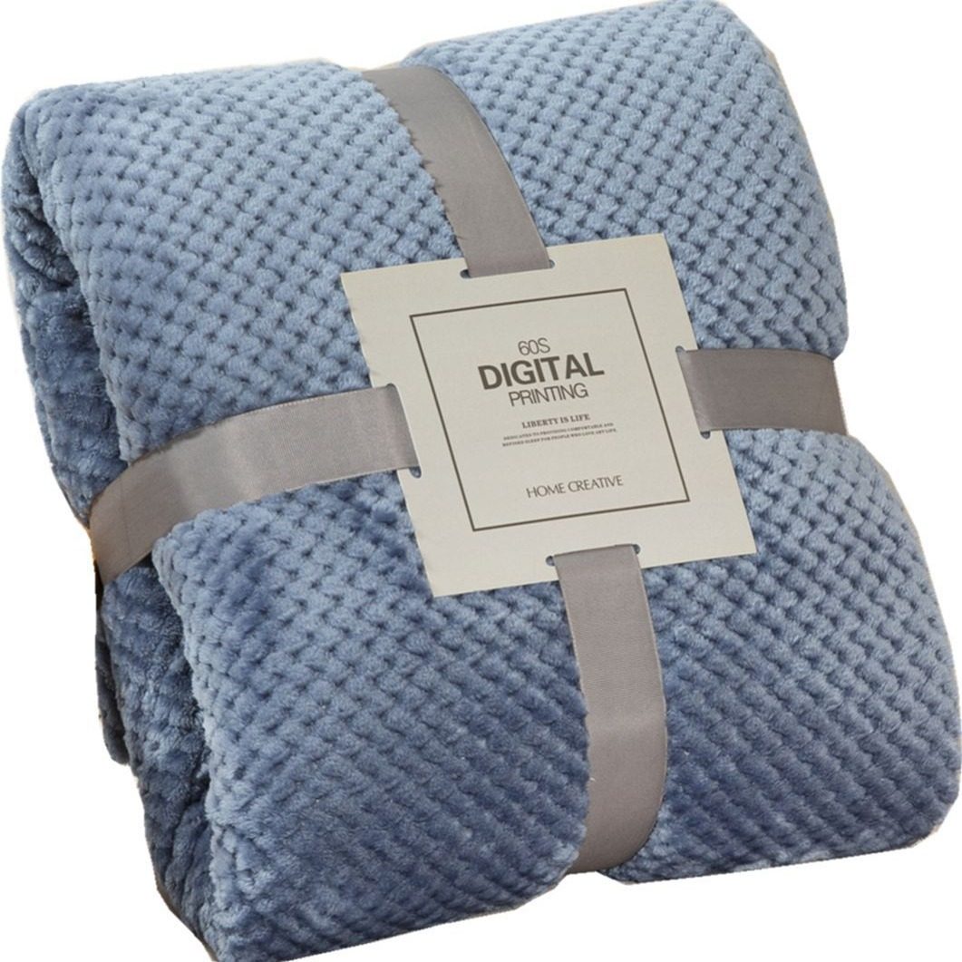 Blanket Blanket Hu Velvet Blanket Winter Solid Color Flannel Pineapple Blanket Cross-border Sofa Blanket Car Lunch Break Blanket