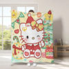 hellokitt Cat Christmas Blanket Thickened Flannel Blanket Cartoon Children's Sofa Blanket Nap Blanket Class A