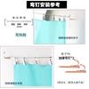 Retractable Curtain Rope Clothesline Steel Wire Rope Dormitory Bunk Bed Curtain Partition Punch-Free Hanging Curtain Fixing Hanging Rope