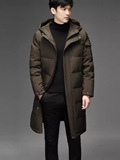 Пуховик мужская куртка dad wear длинная от зарубежных производителей оптом рабочая одежда выше колена утолщенная для мужчин среднего и пожилого возраста на открытом воздухе