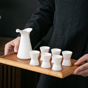 Chinese Retro Ceramic Wine Set Small Wine Glass Household Chinese White Wine Divider Gift
