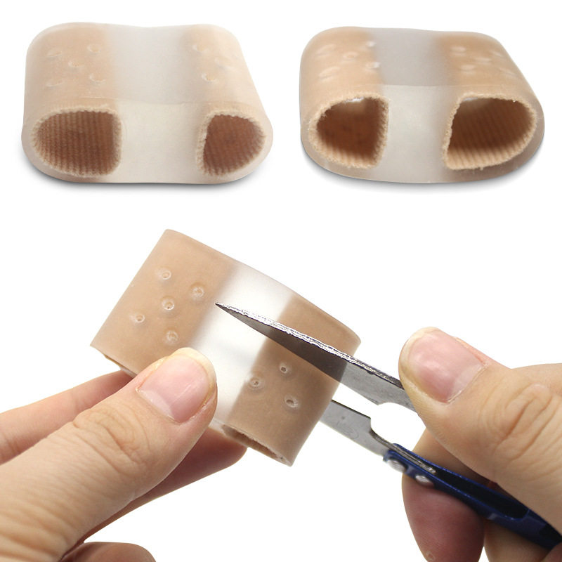 Thumb valgus big foot bone overlapping toe separator toe splitter men's and women's fiber double hole breathable toe orthopedic