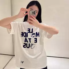 [Poison Home in stock] Spring/Summer 2025 New Donkey Home Chest Logo Letter Printed Men's and Women's Short-sleeved T-shirt Base Shirt