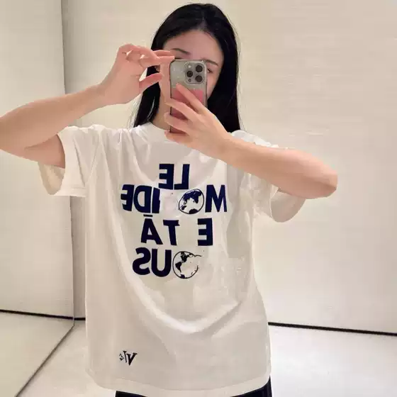 [Poison Home in stock] Spring/Summer 2025 New Donkey Home Chest Logo Letter Printed Men's and Women's Short-sleeved T-shirt Base Shirt